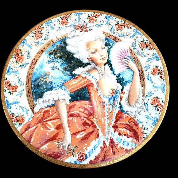 Oleg Cassini Other - Oleg Cassini Marie Antoinette Collector Plate 10.25" French Rococo Style 1982